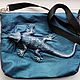 3D Shoulder bag made of genuine leather 'Agama Lizard', Crossbody bag, Moscow,  Фото №1