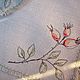 Servilletas de lino con bordado artístico Dibujo hilos rosa Mosqueta. Swipe. Natali Migurskaya. Ярмарка Мастеров.  Фото №5