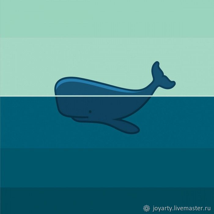 Чехол для чемодана «Выплывший кит» (S,M,L/XL)