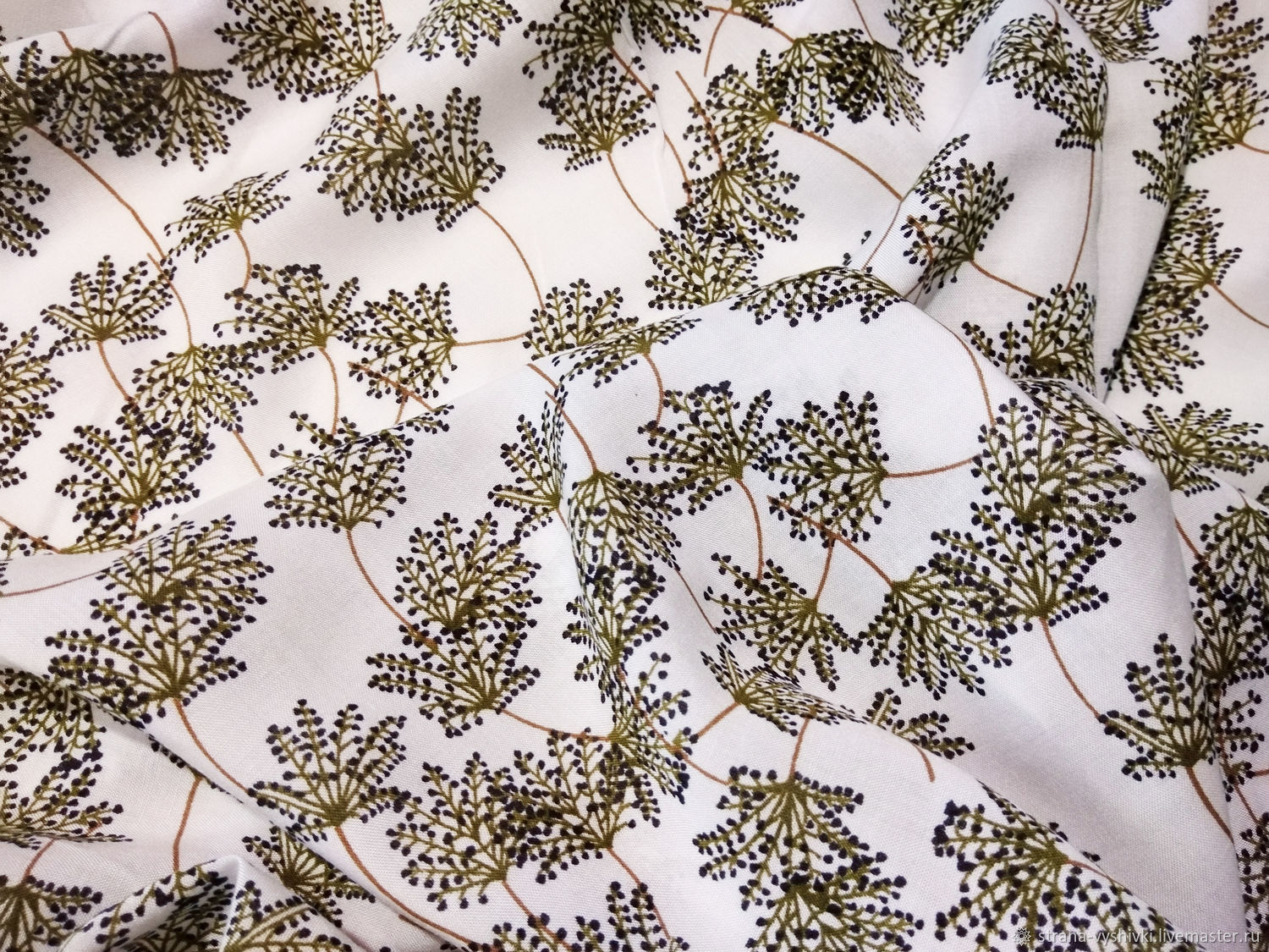 Штапель. Вискоза 100% купить в интернет-магазине Ярмарка Мастеров по ...