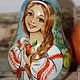 Матрешка-неваляшка "Яблочный спас". Матрешки. LarisaGamayun. Интернет-магазин Ярмарка Мастеров.  Фото №2
