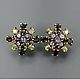 Earrings with green Tourmalines, Earrings, Moscow,  Фото №1
