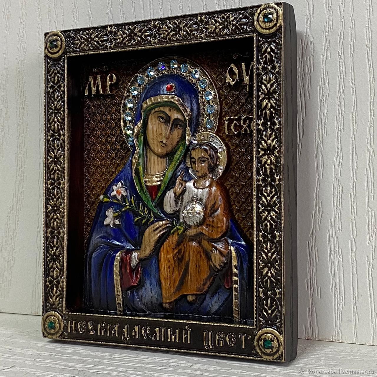 Иконы: Икона "Неувядаемый цвет" купить в интернет-магазине Ярмарка ...