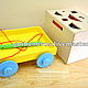 Wooden CONSTRUCTION KIT 4in1 (104 parts) with Cart, Box, Sorter, Play sets, Simferopol,  Фото №1