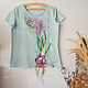 Hyacinth T-Shirt. T-shirts. krasa-art. Online shopping on My Livemaster.  Фото №2