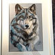 The Snow Wolf. Original. Pastel. Pictures. Valeria Akulova ART. My Livemaster. Фото №6