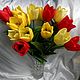 Тюльпаны из фоамирана (открытые и закрытые), Букеты, Донецк,  Фото №1