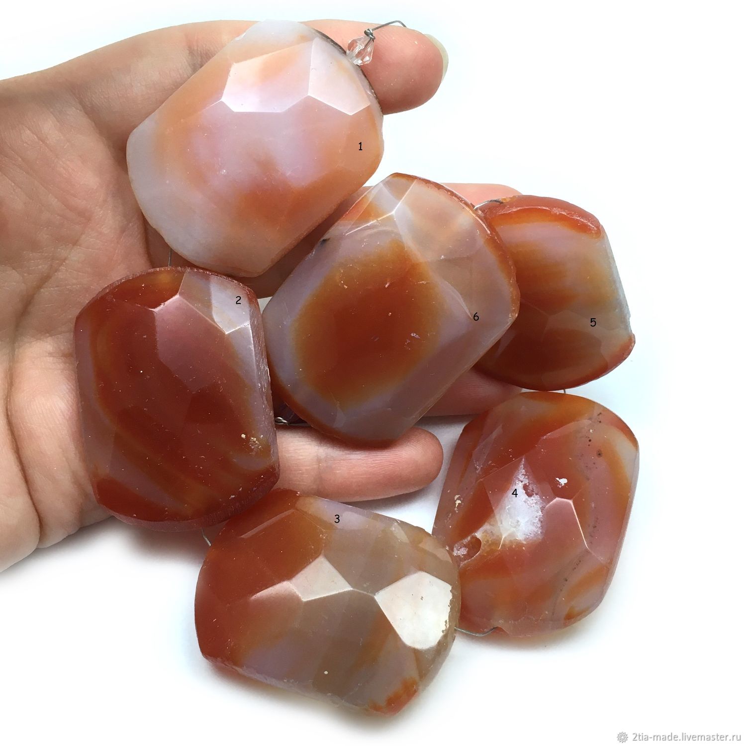 Агат оранжевый, крупные бусины (в асс) в интернет-магазине на Ярмарке ...