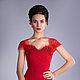 Вечернее платье-русалка, красного цвета с вышивкой. Платья. АгАтА. Интернет-магазин Ярмарка Мастеров.  Фото №2