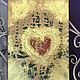 Painting golden heart on acrylic fill 'Golden light' 35h25h1,5cm. Pictures. chuvstvo-pozitiva (chuvstvo-pozitiva). My Livemaster. Фото №6