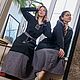 Платье-балахон из крапивы длинное с капюшоном. Платья. ZEN SEW. Интернет-магазин Ярмарка Мастеров.  Фото №2