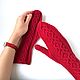 Кашемировые варежки с косами Аврора. Варежки. LikeKnit. Ярмарка Мастеров.  Фото №4