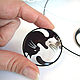 Order Pendant Black White Cat Cat Yin Yang Transparent Resin Pendant. WonderLand. Livemaster. . Pendants Фото №3