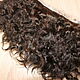 Trenzas de mohair corto cabello oscuro shaten) (el Pelo de las muñecas), Doll hair, Kamyshin,  Фото №1