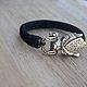 Bracelets: Men leather bracelet - Bear, Bead bracelet, Volgograd,  Фото №1