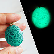 Украшения handmade. Livemaster - original item Te Fiti Heart Pendant (Moana). Glows in the dark. Handmade.