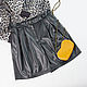 Eco-leather stretch shorts, black. Shorts. decoupage2013. Online shopping on My Livemaster.  Фото №2