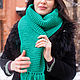 Knitted set JADE HAT SCARF. Scarves. SweetMarket. My Livemaster. Фото №4