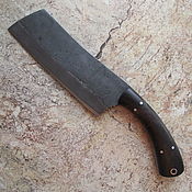 Нож "Охотник-2" дамаск граб насечка
