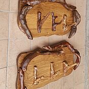 Для дома и интерьера handmade. Livemaster - original item Wall hanger wooden. Handmade.