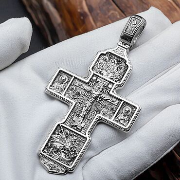 Каталог серебряных крестов большой выбор изделий