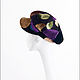 Order Cap. Cap, ladies cap made of velvet DeVore. Exclusive. Elena Ushakova. Livemaster. . Caps1 Фото №3