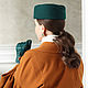 Hat-forage cap Elegance. Color dark green. Hats1. Exclusive HATS. LANA ANISIMOVA.. My Livemaster. Фото №4
