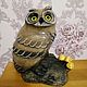 Sculpture of an owl made of natural Ural ornamental stone Calcite. Figurines. Kamnerezy-urala. My Livemaster. Фото №4