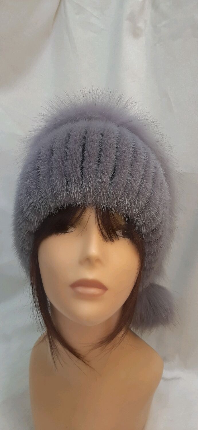 Шапка из меха норки и песца в интернет-магазине Ярмарка Мастеров по ...