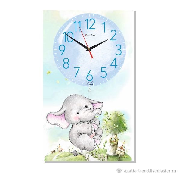 Настенные часы "ДЛЯ МАЛЫШЕЙ"-каталог – заказать на Ярмарке Мастеров ...