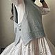 Вязаный жилет. Жилеты. MY FLOWER KNITTING. Интернет-магазин Ярмарка Мастеров.  Фото №2