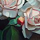 Order   Painting with roses, oil on canvas 30h40cm. vestnikova. Livemaster. . Pictures Фото №3