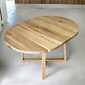 Для дома и интерьера handmade. Livemaster - original item Round sliding dining table made of elm. Handmade.
