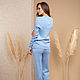 Suit women sport blue. Tracksuits. SHAPAR - knitting clothes. My Livemaster. Фото №4