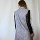 Order Vest 'Grey '. silk wool. Livemaster. . Vests Фото №3
