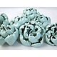 Turquoise peonies - furniture handles, Furniture fittings, Moscow,  Фото №1