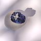 Ring with azurite 'Protalinka', silver, Rings, Moscow,  Фото №1