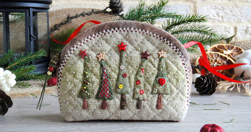 Кошелек или монетница "Танцующие ёлочки" – заказать на Ярмарке Мастеров ...