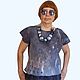  felted silk top with transparent polka dots Gradient. Blouses. teplyj ugolok (teply-ugolok). My Livemaster. Фото №7