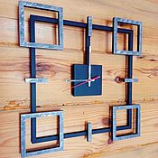 Для дома и интерьера handmade. Livemaster - original item Geometric wall clock. Handmade.