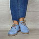 Knitted sneakers, blue cotton. Boots. florina34. Online shopping on My Livemaster.  Фото №2