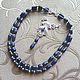 Order necklace-transformer 'midnight flower' (lapis lazuli, zircon). Pani Kratova (panikratova). Livemaster. . Necklace Фото №3