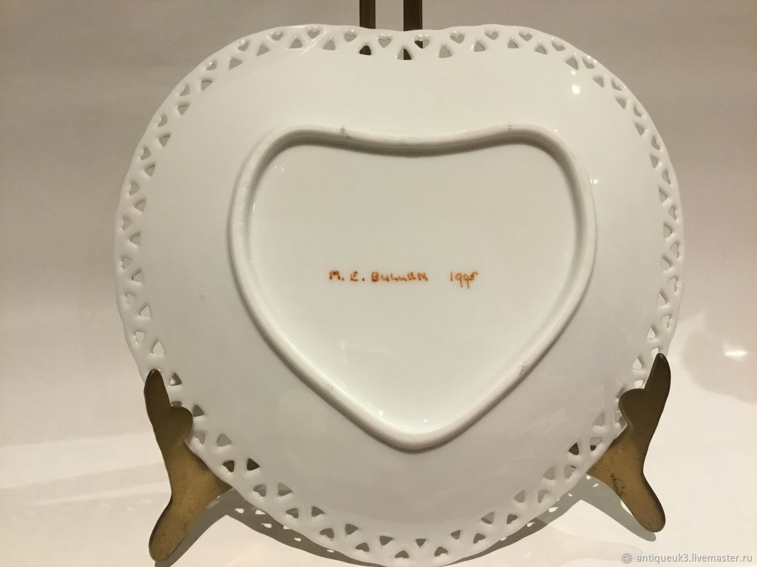 Винтаж: АЖУРНАЯ ТАРЕЛКА. РУЧНАЯ РОСПИСЬ. ФАРФОР. БЕСПЛАТНАЯ ДОСТАВКА ...