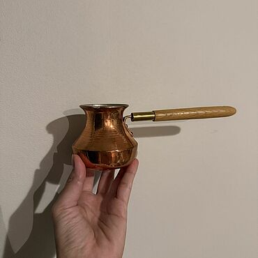 Винтаж ручной работы. Ярмарка Мастеров - ручная работа Винтаж: Медная турка. Handmade.