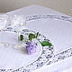 Tablecloth oval Cells-2 white. Tablecloths. flax&lace. Online shopping on My Livemaster.  Фото №2