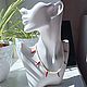 Заказать Колье "Red hot chili pearls". A23-jewelry-. Ярмарка Мастеров. . Колье Фото №3