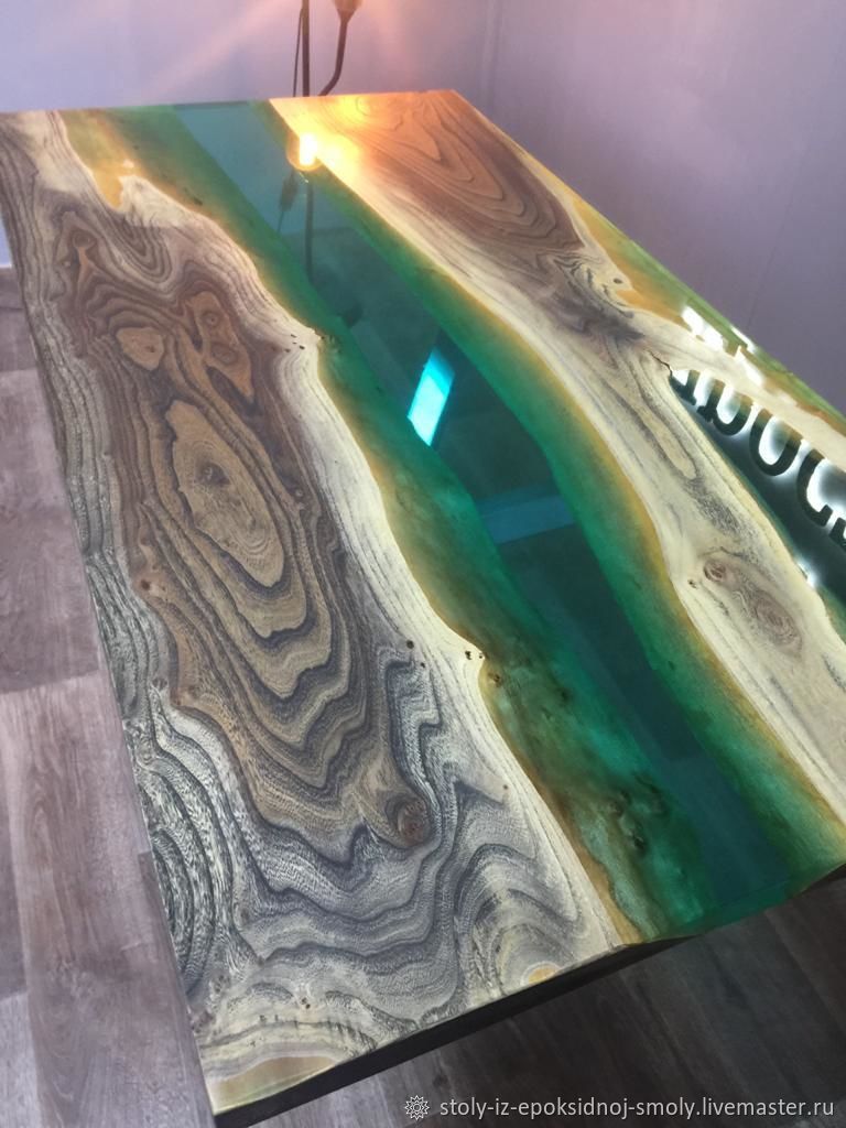 Столы: Стол из дерева с эпоксидной смолой в интернет-магазине на ...