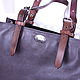 Leather bag women's shopper bag with horse. Classic Bag. CRAZY RHYTHM bags (TP handmade). My Livemaster. Фото №5