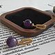 Заказать Серьги с аметистом "Королевский каприз". Евгения Река/ Авторские украшения. Ярмарка Мастеров. . Серьги классические Фото №3