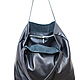 Tote Bag Leather Shoulder Bag Black Shopper Medium Bag String Bag. Sacks. BagsByKaterinaKlestova (kklestova). My Livemaster. Фото №4